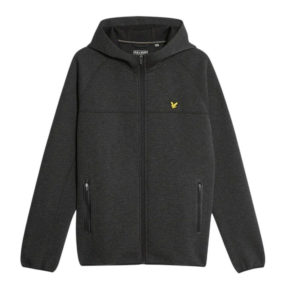 Lyle & Scott Mens Logo  Full Zip Hoodie / Black